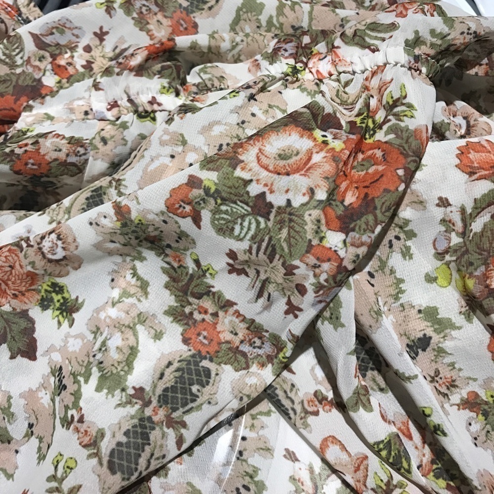 Maxi length chiffon floral kimono - Picture 4 of 4